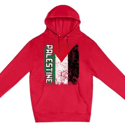 Palestine Flag | Vintage Big Palestine Flag Premium Pullover Hoodie