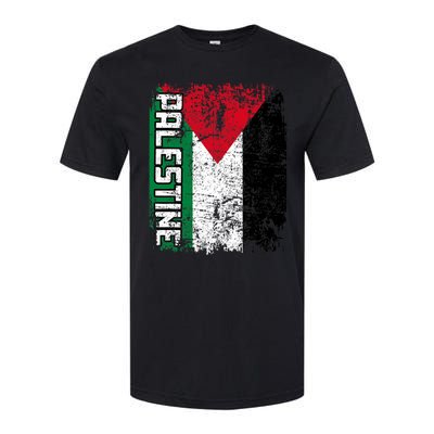 Palestine Flag | Vintage Big Palestine Flag Softstyle CVC T-Shirt