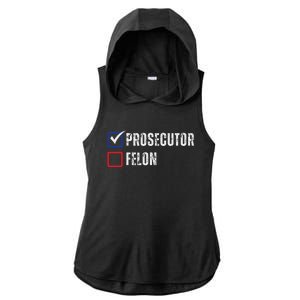 Prosecutor Felon Voting Ballot 2024 Ladies PosiCharge Tri-Blend Wicking Draft Hoodie Tank