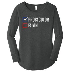 Prosecutor Felon Voting Ballot 2024 Women's Perfect Tri Tunic Long Sleeve Shirt