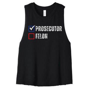 Prosecutor Felon Voting Ballot 2024 Women's Racerback Cropped Tank