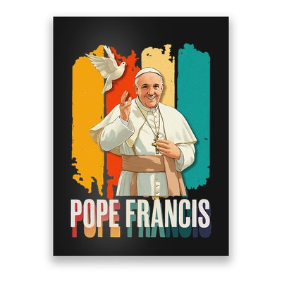 Pope Francis Vatican Catholic Saint .Png Poster