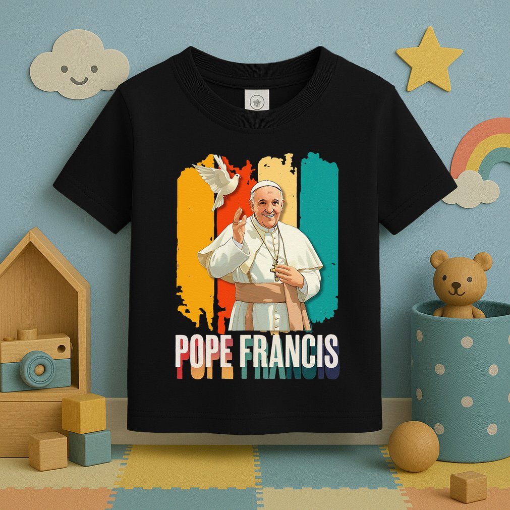 Pope Francis Vatican Catholic Saint .Png Toddler T-Shirt