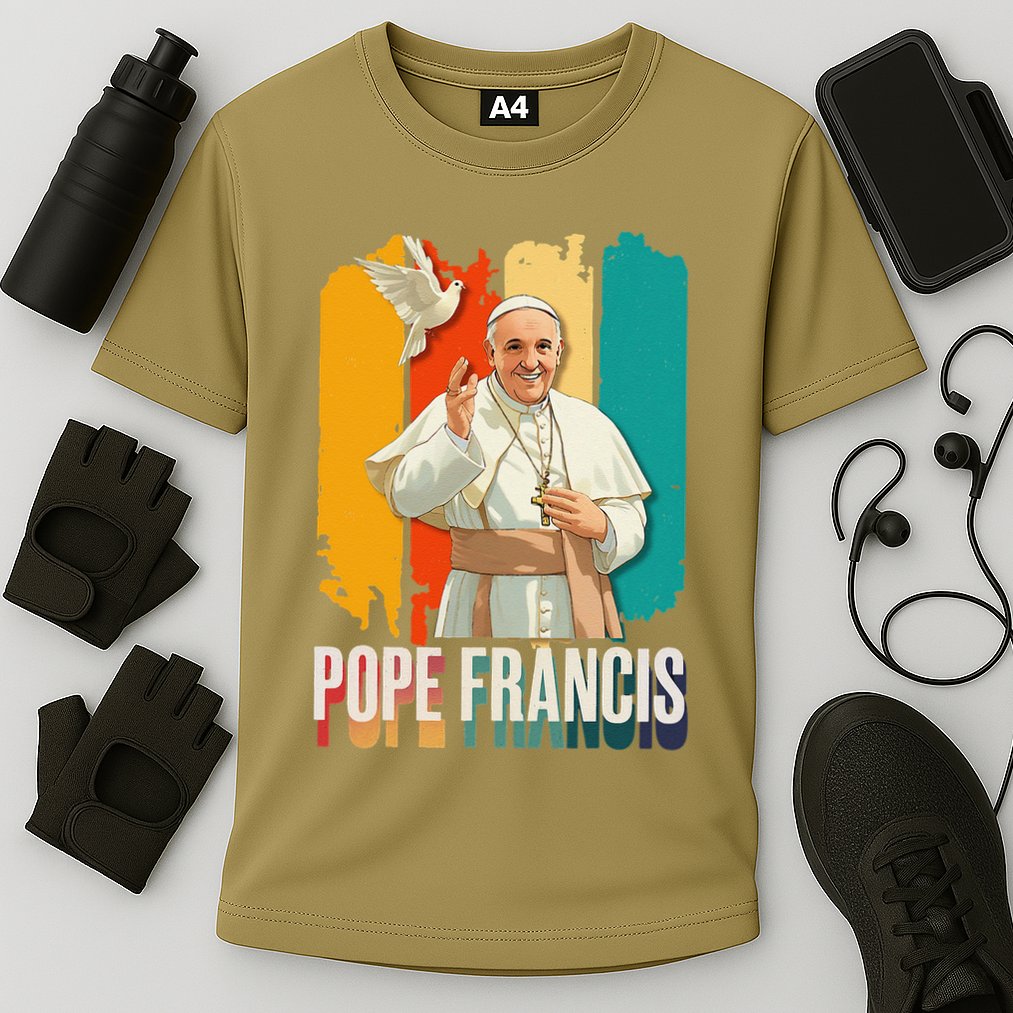 Pope Francis Vatican Catholic Saint .Png Cooling Performance Crew T-Shirt