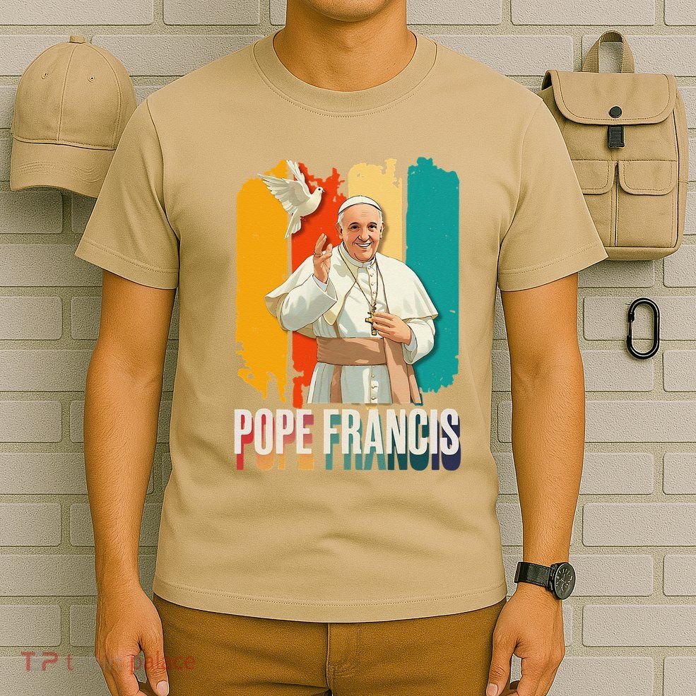 Pope Francis Vatican Catholic Saint .Png T-Shirt