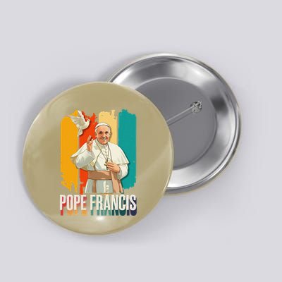 Pope Francis Vatican Catholic Saint .Png Button