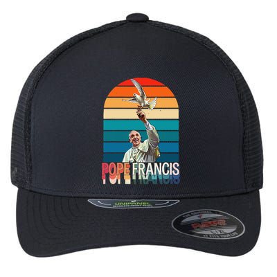 Pope Francis Vatican Catholic Saint .Png Flexfit Unipanel Trucker Cap
