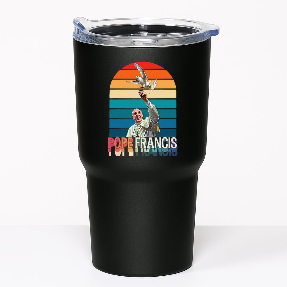 Pope Francis Vatican Catholic Saint .Png Tumbler