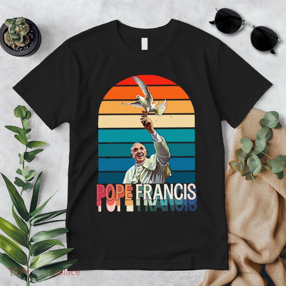 Pope Francis Vatican Catholic Saint .Png Premium T-Shirt