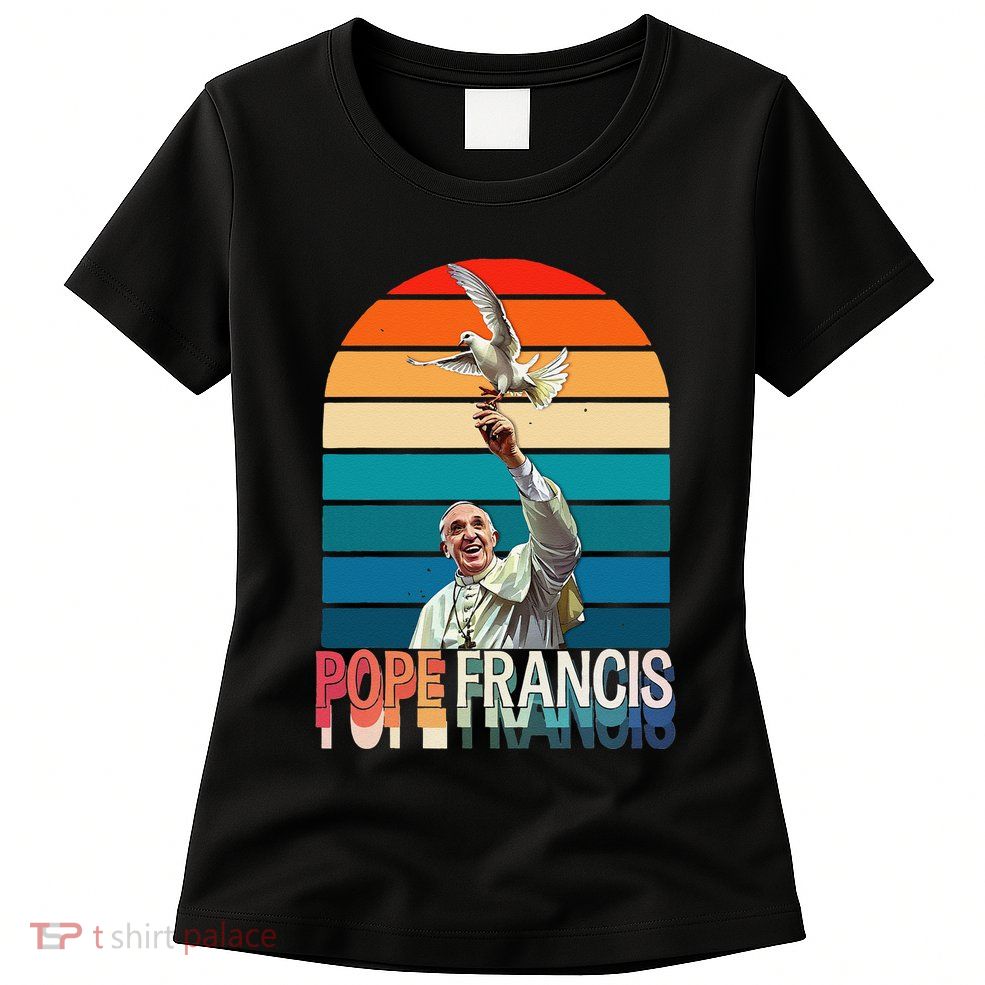 Pope Francis Vatican Catholic Saint .Png Womens T-Shirt