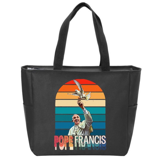 Pope Francis Vatican Catholic Saint .Png Zip Tote Bag