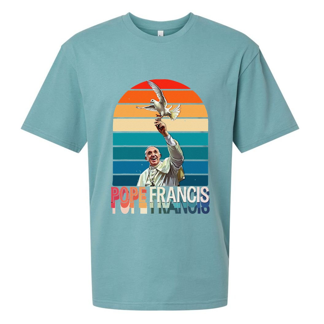 Pope Francis Vatican Catholic Saint .Png Sueded Cloud Jersey T-Shirt