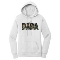 Papa Fishing Veteran Funny Flag USA Father's Day Vintage Women's Pullover Hoodie