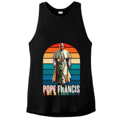 Pope Francis Vatican Catholic Saint .Png Ladies PosiCharge Tri-Blend Wicking Tank