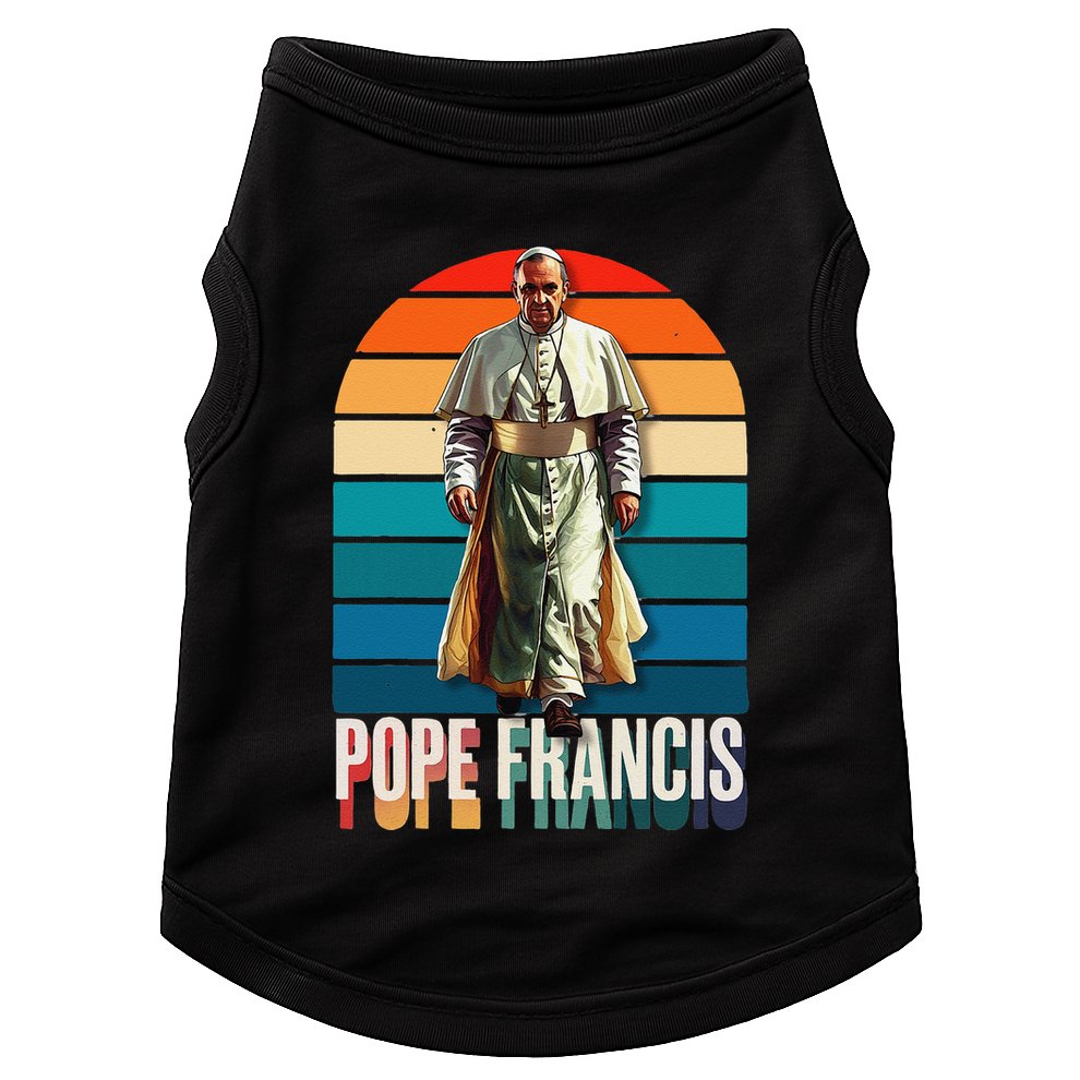 Pope Francis Vatican Catholic Saint .Png Doggie Tank