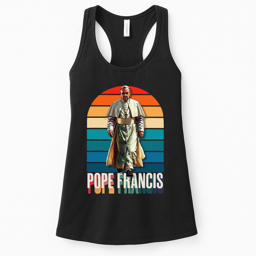 Pope Francis Vatican Catholic Saint .Png Womens Tank Top