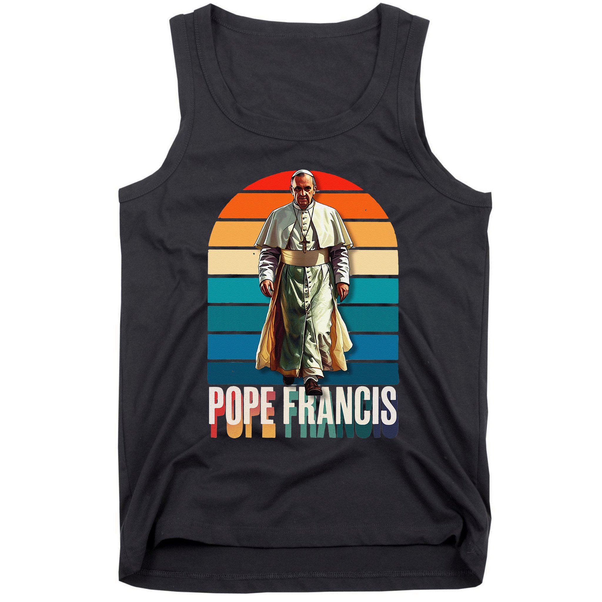 Pope Francis Vatican Catholic Saint .Png Tank Top