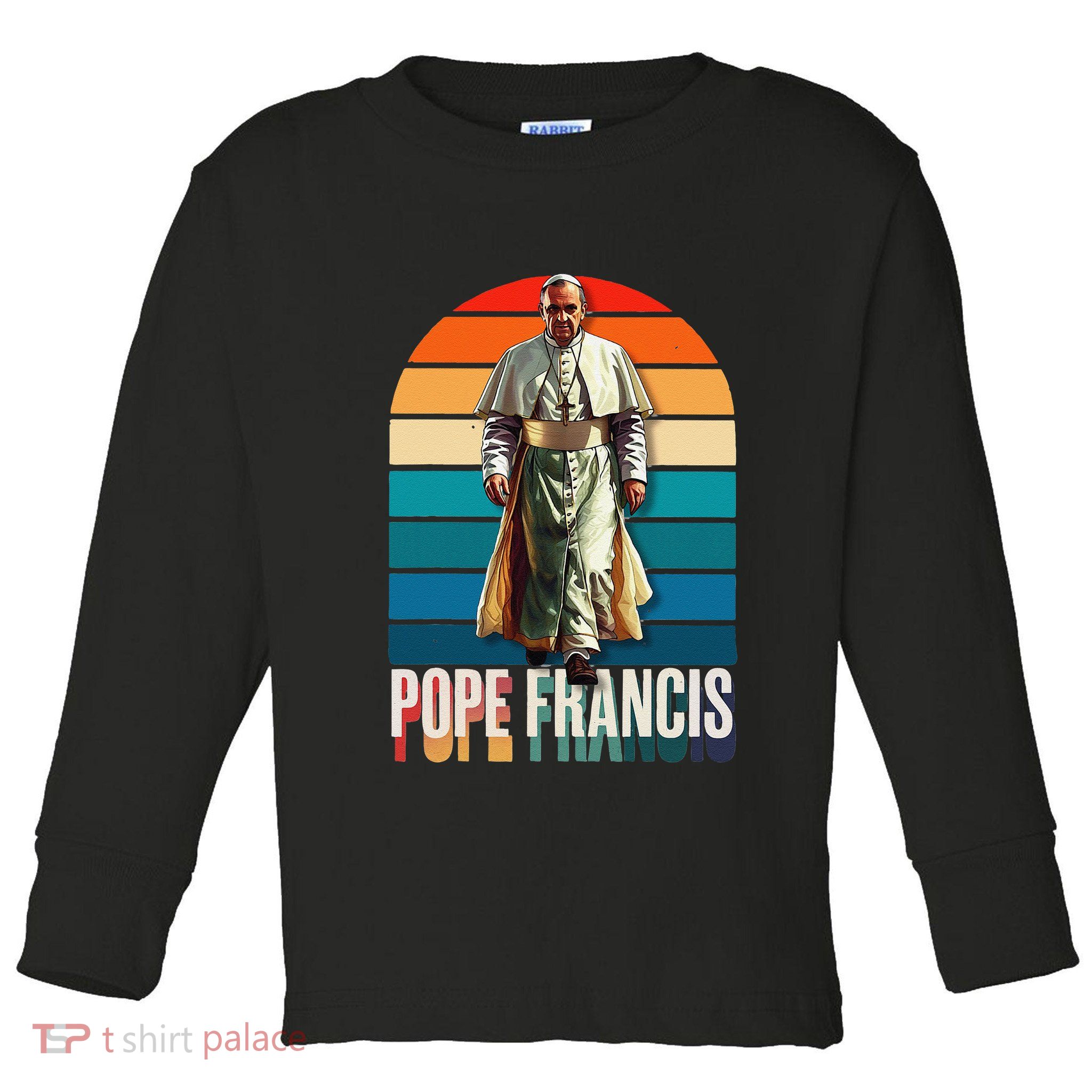 Pope Francis Vatican Catholic Saint .Png Toddler Long Sleeve Shirt