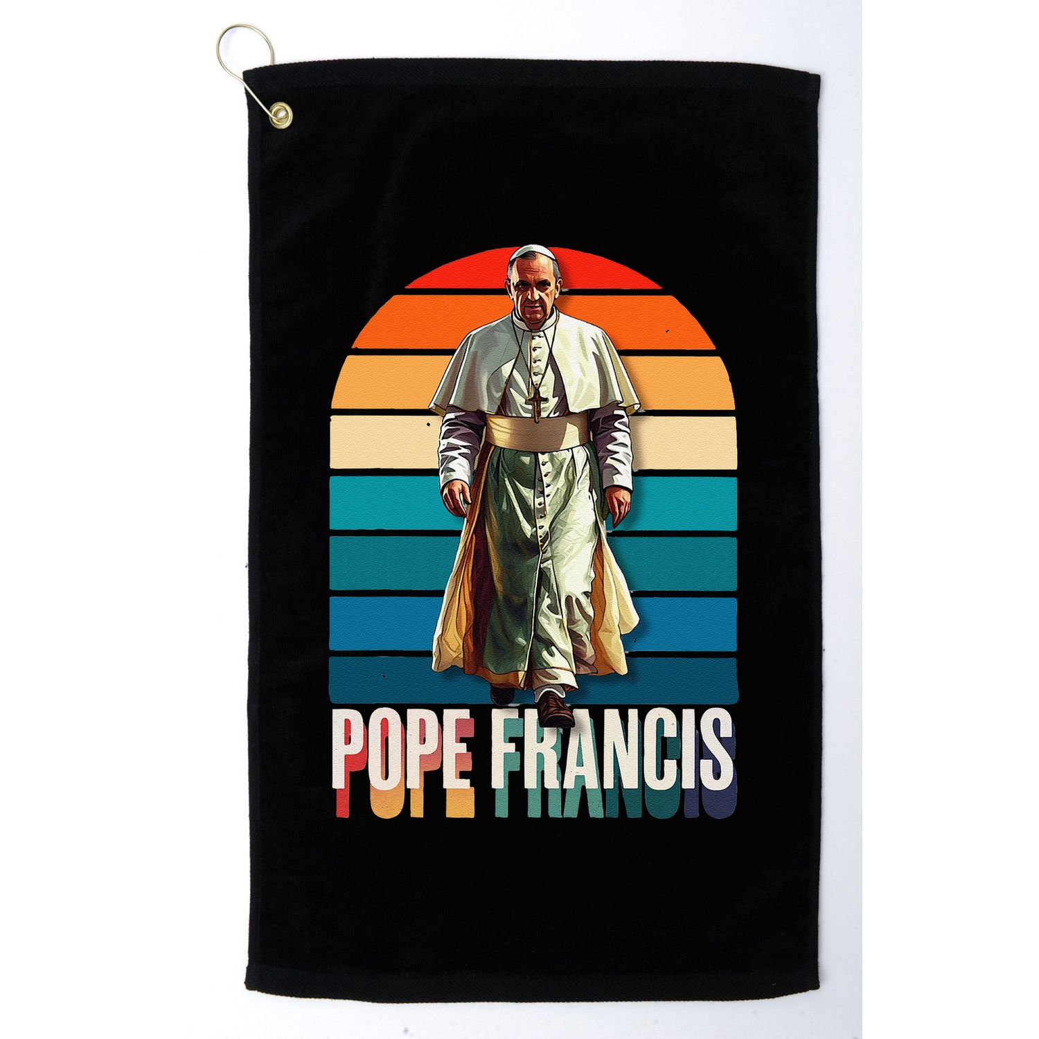 Pope Francis Vatican Catholic Saint .Png Golf Towel