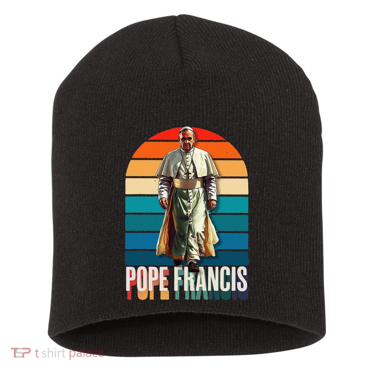 Pope Francis Vatican Catholic Saint .Png Short Acrylic Beanie