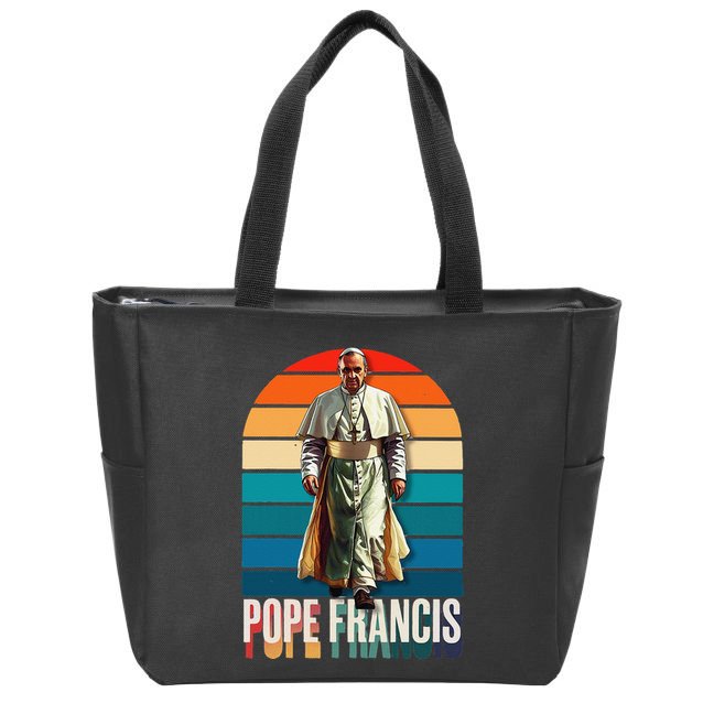 Pope Francis Vatican Catholic Saint .Png Zip Tote Bag