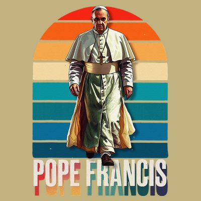 Pope Francis Vatican Catholic Saint .Png T-Shirt