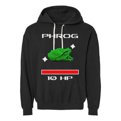 Phrog Frog Videogame Funny Meme Game Garment-Dyed Fleece Hoodie