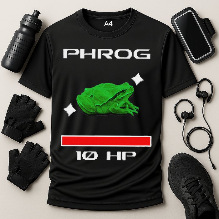 Phrog Frog Videogame Funny Meme Game Performance Shirt