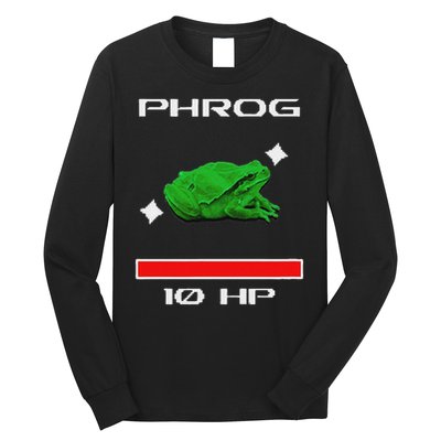 Phrog Frog Videogame Funny Meme Game Long Sleeve Shirt