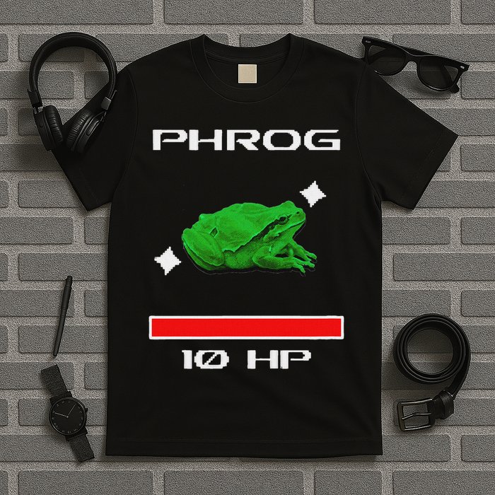 Phrog Frog Videogame Funny Meme Game T-Shirt
