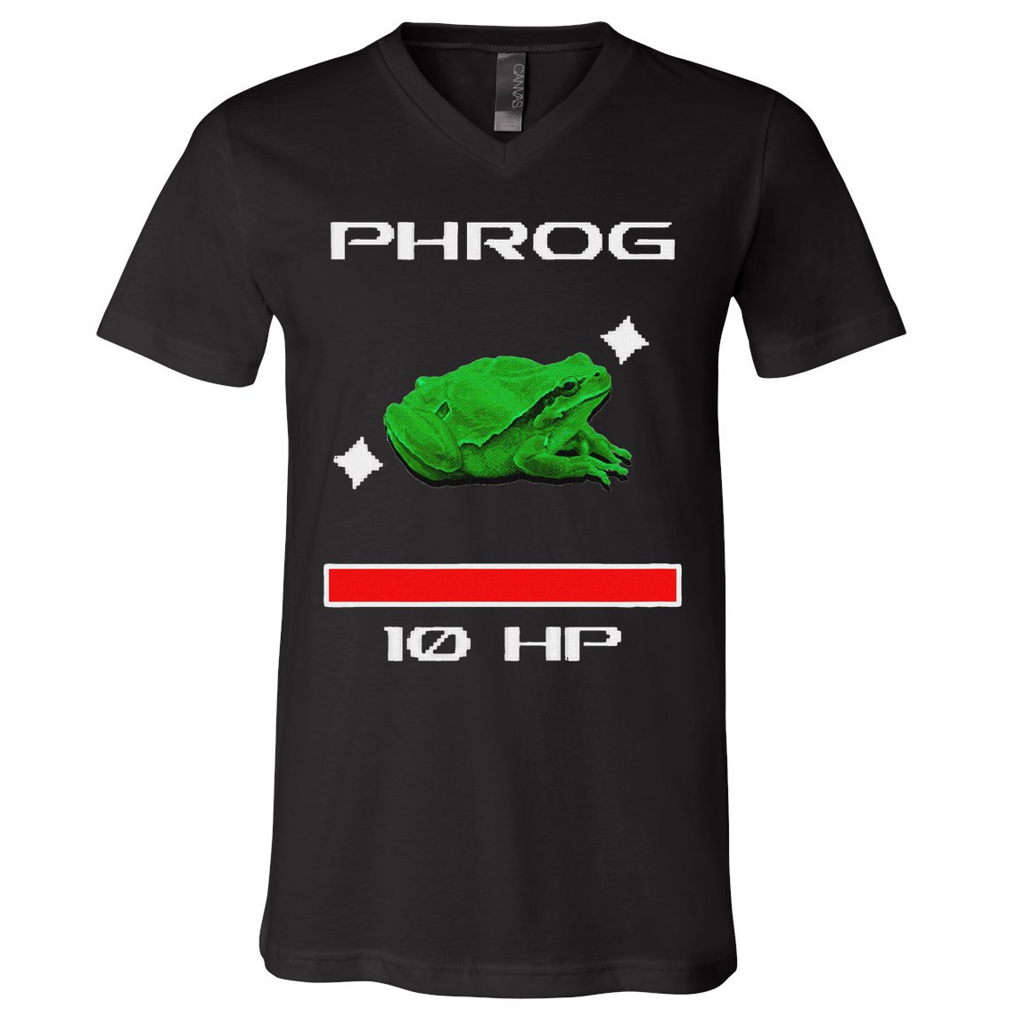 Phrog Frog Videogame Funny Meme Game V-Neck T-Shirt