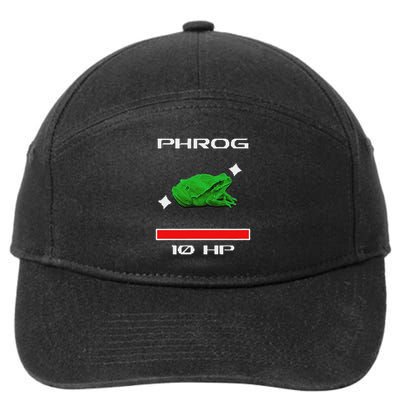 Phrog Frog Videogame Funny Meme Game 7-Panel Snapback Hat