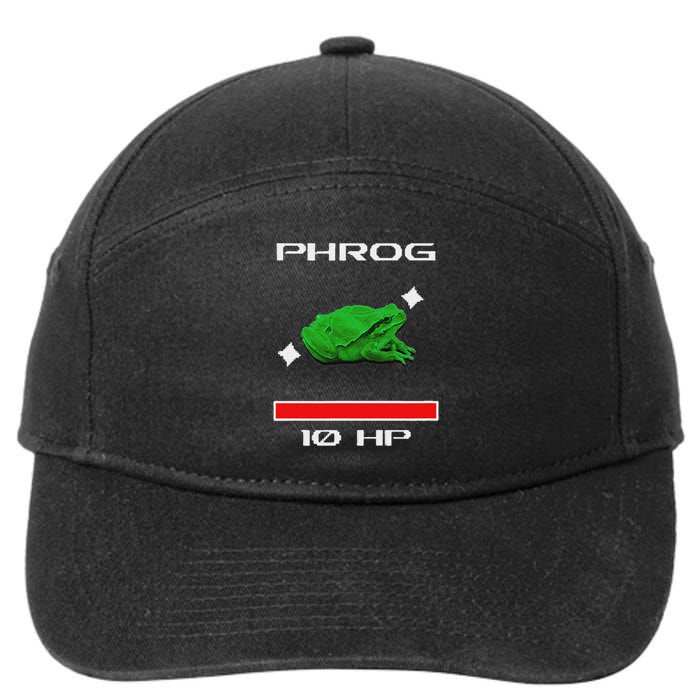Phrog Frog Videogame Funny Meme Game 7-Panel Snapback Hat