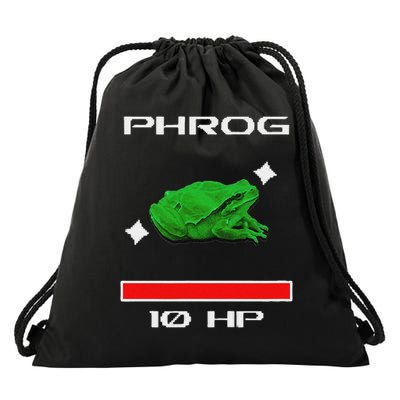 Phrog Frog Videogame Funny Meme Game Drawstring Bag