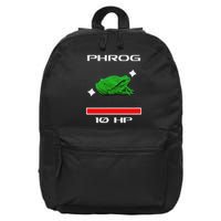 Phrog Frog Videogame Funny Meme Game 16 in Basic Backpack