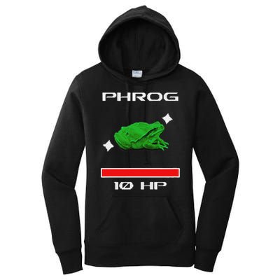 Phrog Frog Videogame Funny Meme Game Women's Pullover Hoodie