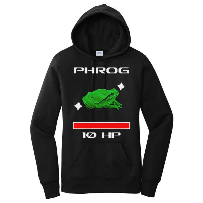 Phrog Frog Videogame Funny Meme Game Women's Pullover Hoodie