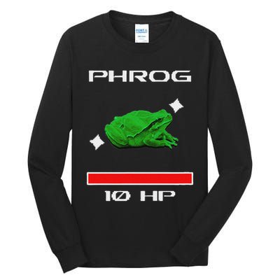 Phrog Frog Videogame Funny Meme Game Tall Long Sleeve T-Shirt