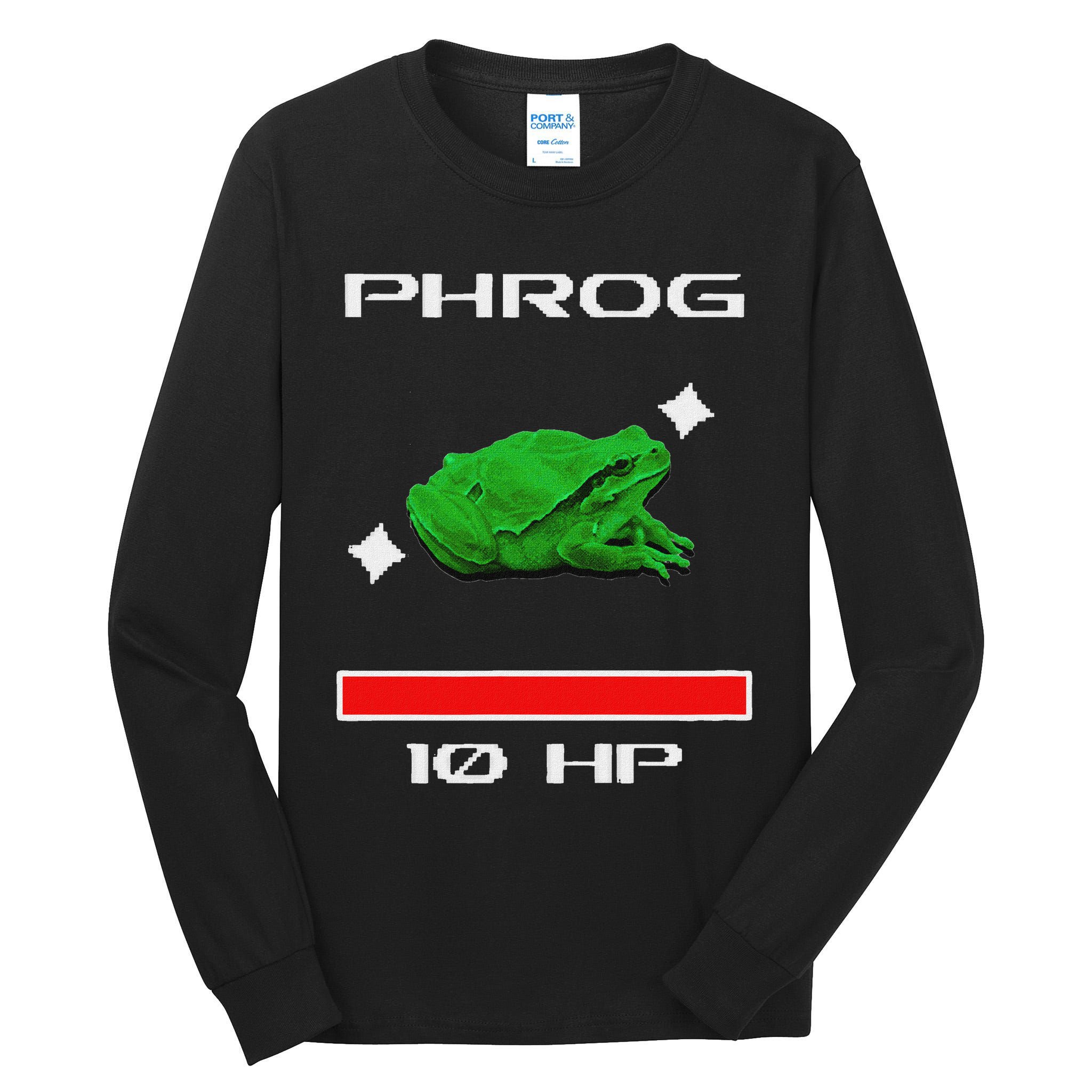Phrog Frog Videogame Funny Meme Game Tall Long Sleeve T-Shirt