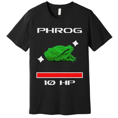 Phrog Frog Videogame Funny Meme Game Premium T-Shirt