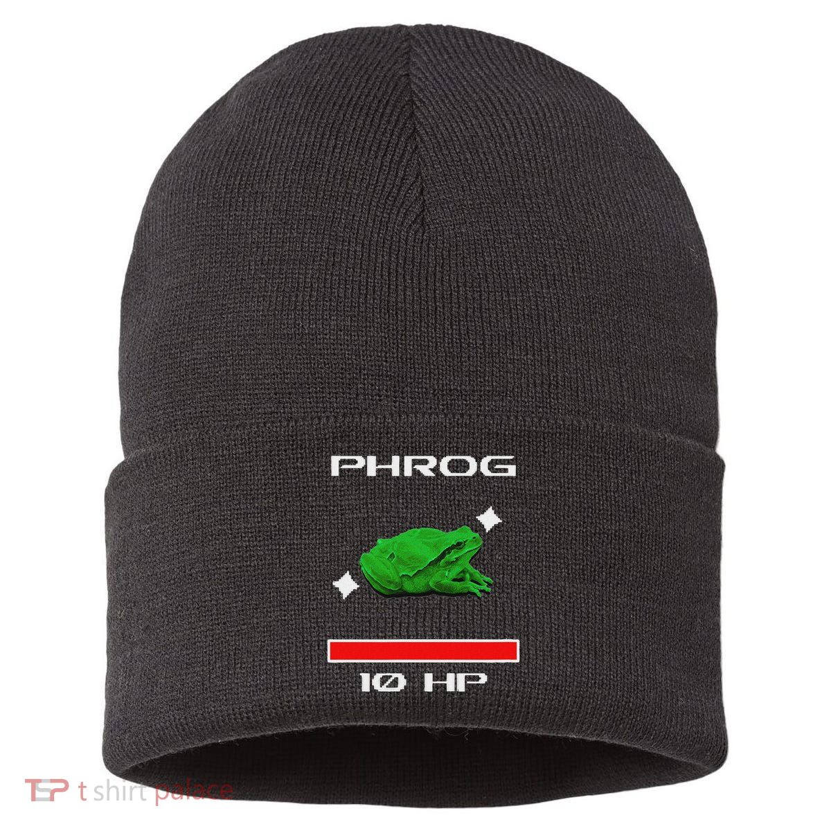 Phrog Frog Videogame Funny Meme Game Sustainable Knit Beanie
