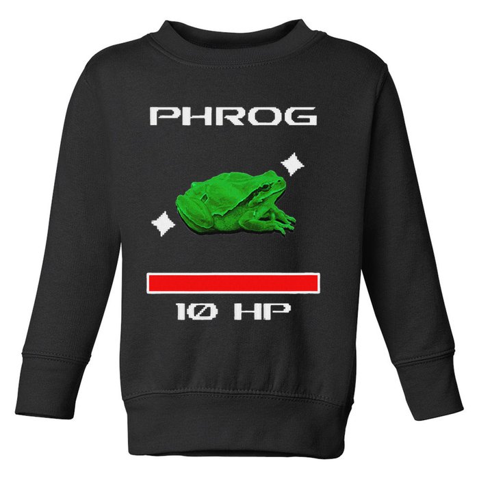 Phrog Frog Videogame Funny Meme Game Toddler Sweatshirt