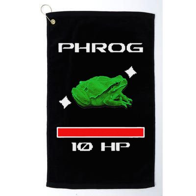 Phrog Frog Videogame Funny Meme Game Golf Towel