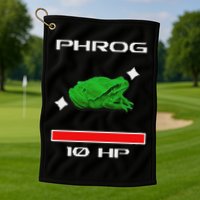 Phrog Frog Videogame Funny Meme Game Golf Towel