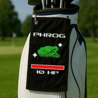 Phrog Frog Videogame Funny Meme Game Golf Towel