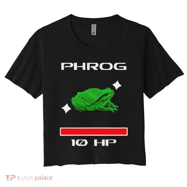 Phrog Frog Videogame Funny Meme Game Crop Top