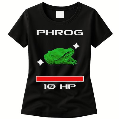 Phrog Frog Videogame Funny Meme Game Womens T-Shirt