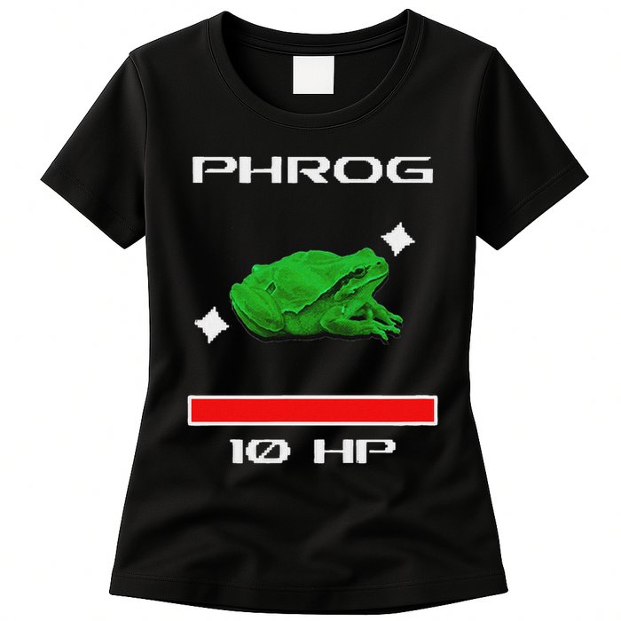 Phrog Frog Videogame Funny Meme Game Womens T-Shirt