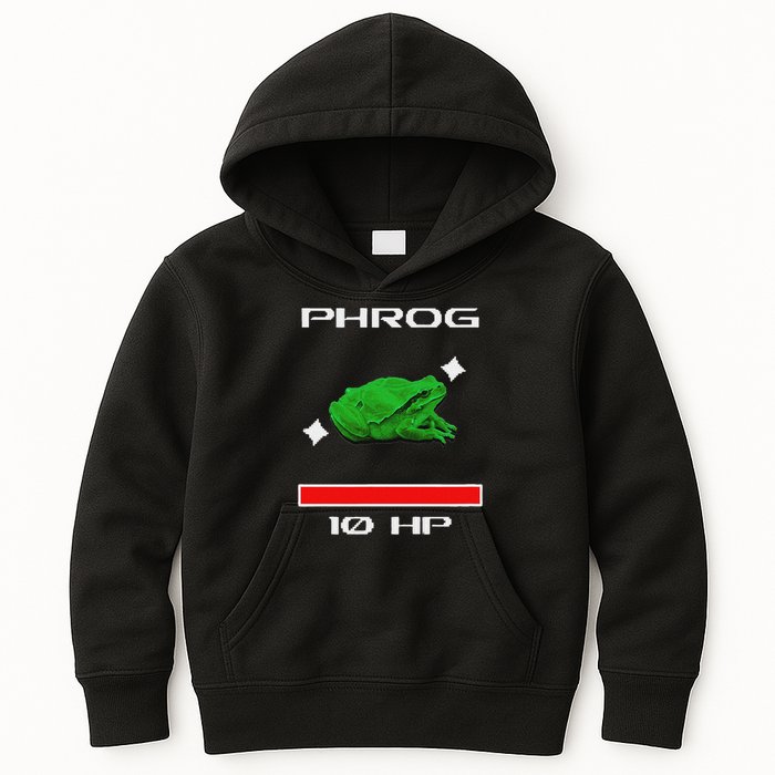Phrog Frog Videogame Funny Meme Game Kids Hoodie