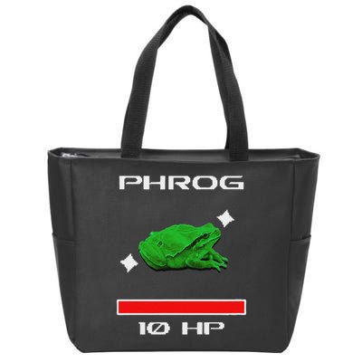 Phrog Frog Videogame Funny Meme Game Zip Tote Bag
